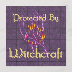 Protected By Witchcraft Invitation