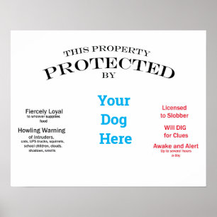 Protected by Your Dog Poster