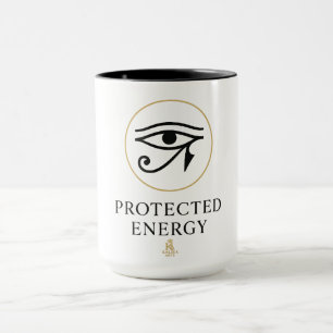 Protected Energy – Minimal Eye of Horus Symbol Mug
