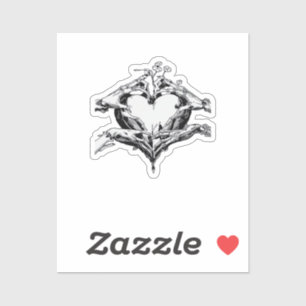 Protecting A Heart - Skeleton Hand Heart