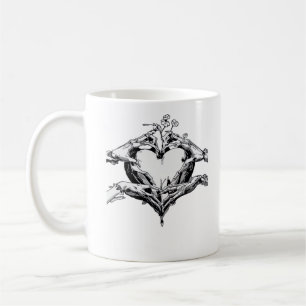 Protecting A Heart  - Skeleton Hand Heart Coffee Mug