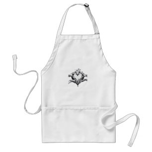 Protecting A Heart  - Skeleton Hand Heart Standard Apron