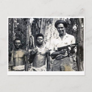 Protecting New Guinea lumberjacks Postcard