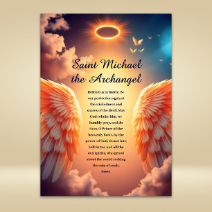 Protection and Strength St Michael Prayer Card
