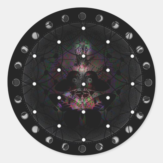 Protection Classic Round Sticker (Front)