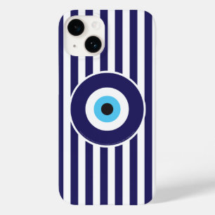 Protection from Evil Eye (Light blue stripes) Case-Mate iPhone 14 Case