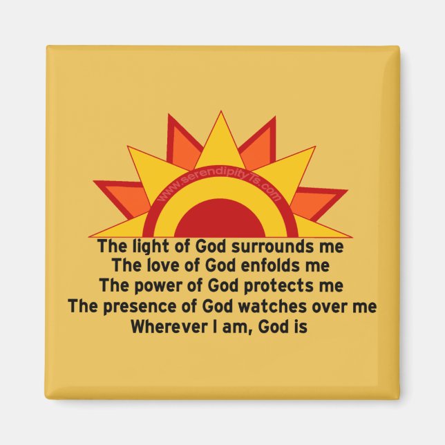 Protection Prayer Magnet (Front)