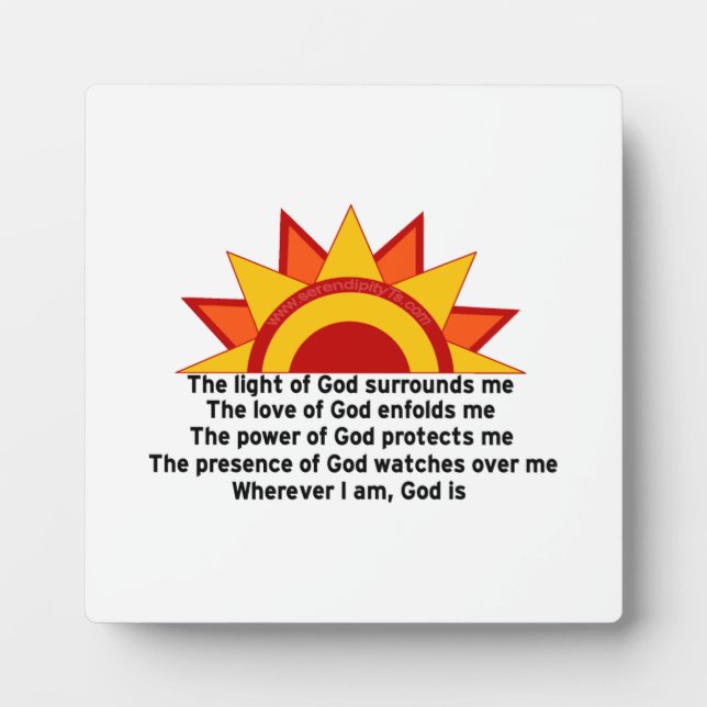 Protection Prayer Plaque (Front)
