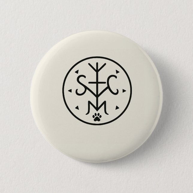 Protection Sigil Against Narcissistic People 6 Cm Round Badge (Front)