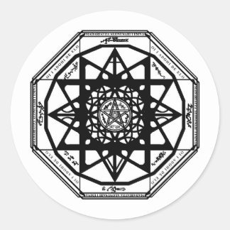 Protection Sigil Classic Round Sticker