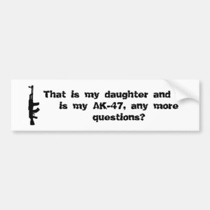 Protective dad bumper sticker