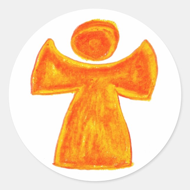 protective gel plate classic round sticker (Front)