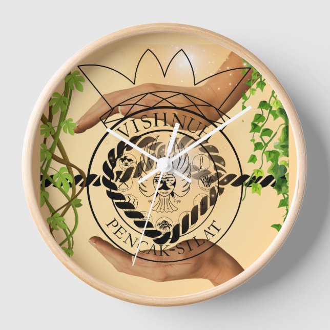 Protective hand wall clock (Front)