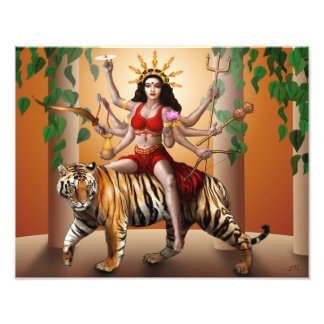 Protector Goddess Durga Print, 14" x 11" Photo Print