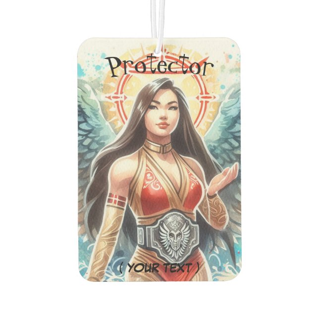 Protector Guardian Angel Show Wrestler Car Air Freshener (Back)