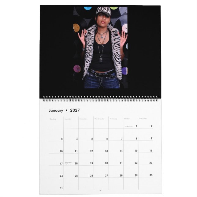 Protegee 2012 Homage Calendar (Jan 2027)