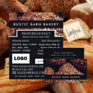 Protein Bread Rolls, Bakers, Bakery Store Advert Flyer