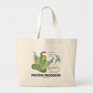 Protein Producer (Biology Protein Synthesis) Large Tote Bag