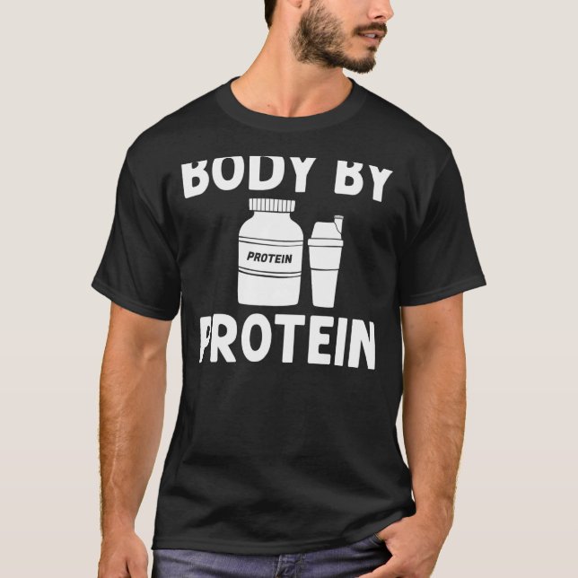 Protein Shakes Powder Whey Drinks Snacks Vegan Foo T-Shirt (Front)