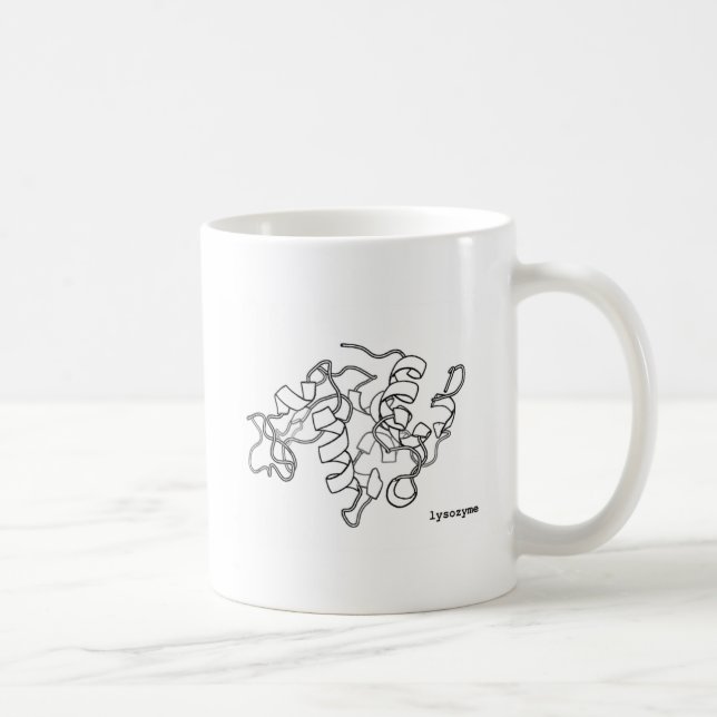 Protein structure biochemistry mug (Right)