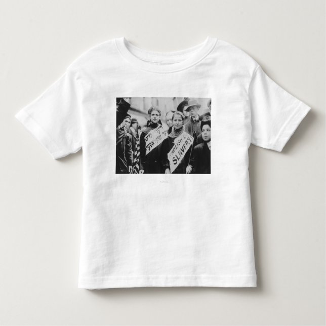 Protest Against Child Labour in Labour Parade Toddler T-Shirt (Front)