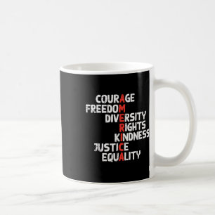 Protest America Courage Freedom Rights Resist Men Coffee Mug