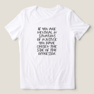 Protest Injustice Political Fashion Statement Tri-Blend Shirt