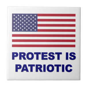Protest is Patriotic Ceramic Tile
