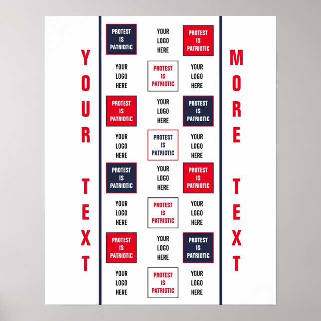 Protest is Patriotic Logo Template Poster (Front)