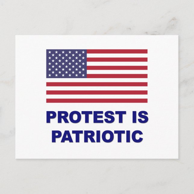 Protest is Patriotic Postcard (Front)
