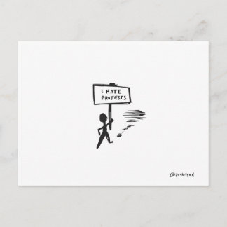 protest postcard