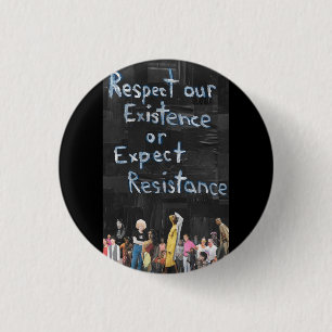 Protest Sign 3 Cm Round Badge