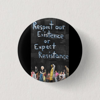 Protest Sign 3 Cm Round Badge