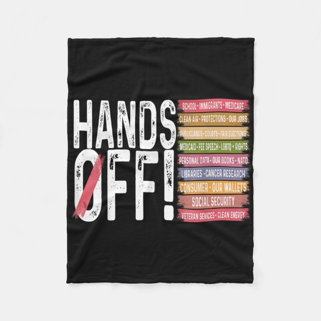Protest Social Security And Medicare Protest  Fleece Blanket (Front)