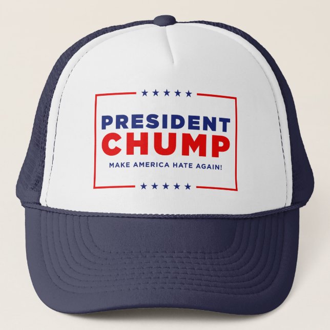 Protest Trump: "President Chump" Trucker Hat (Front)