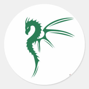 Prothero the Green Dragon Classic Round Sticker