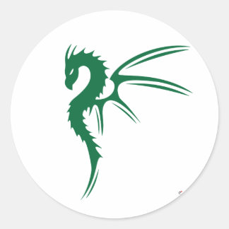 Prothero the Green Dragon Classic Round Sticker