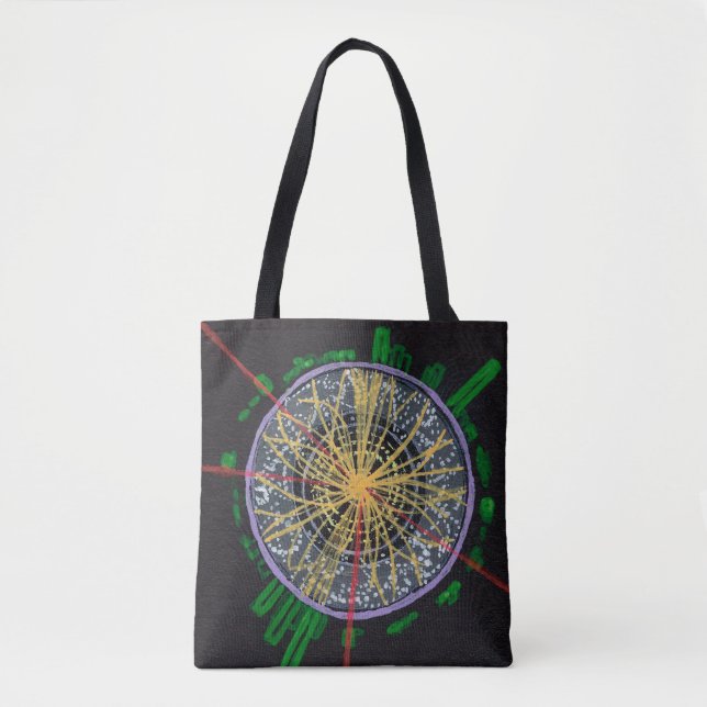 Proton Collisions at the LHC double-sided tote Bag (Front)