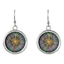 Proton Collisions at the LHC earrings