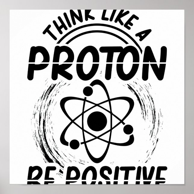 Proton Physics | Physicist Student Profession Gift Poster (Front)
