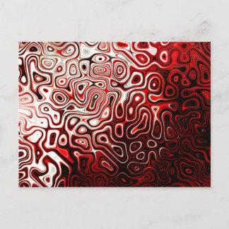 Protoplasm abstract digital design postcard