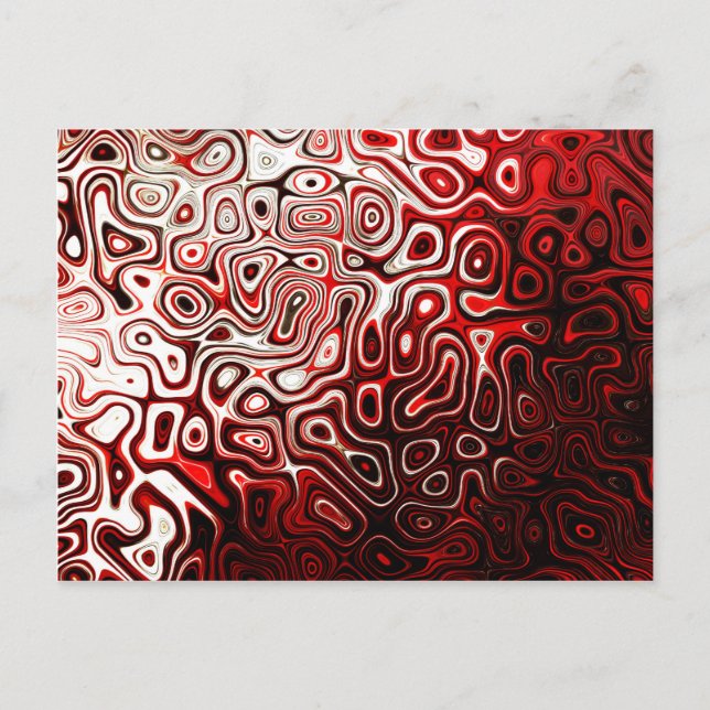 Protoplasm abstract digital design postcard (Front)