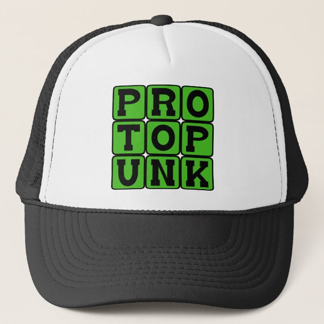 Protopunk, Music Genre Trucker Hat (Front)