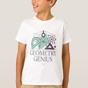 Protractor Compass Atom Art T-Shirt