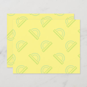 Protractor Math Pattern Post-it Notes