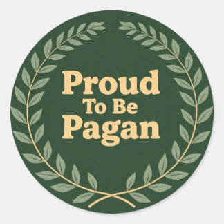 Proud2BePagan Classic Round Sticker
