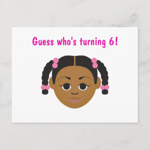 #Proud2BNaturalMe Birthday Invitation Postcard