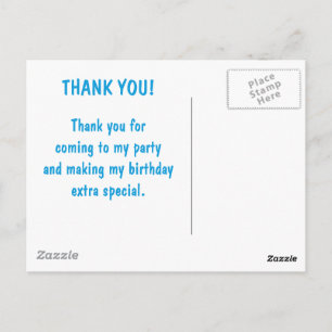 #Proud2BNaturalMe Birthday Thank You Postcard