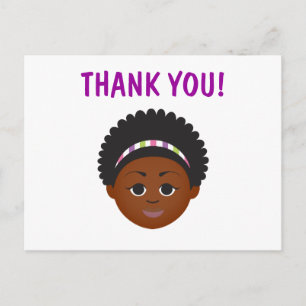 #Proud2BNaturalMe Birthday Thank You Postcard
