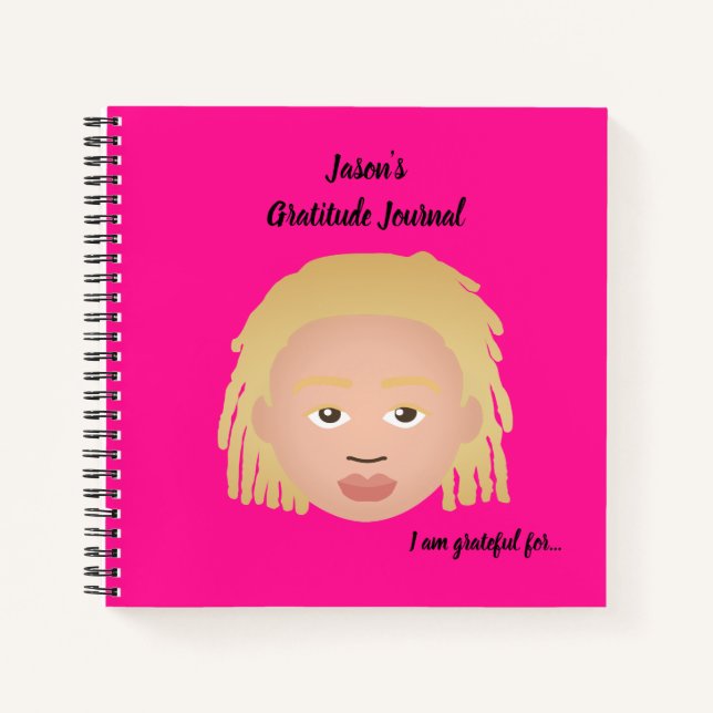 #Proud2BNaturalMe Personalised Gratitude Journals (Front)